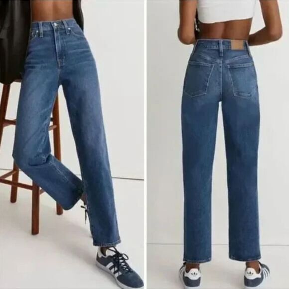 NEW‎ Madewell Perfect Vintage Straight Jean in Mayfield Wash, NG251, 28 - Picture 1 of 14